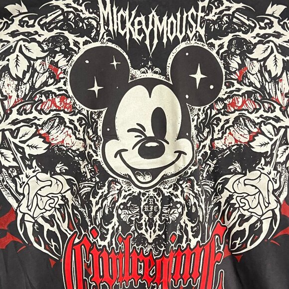 NWOT Civil Regime- METAL MICKEY AMERICAN CLASSIC OVERSIZED TEE IN VINTAGE ASHES - Picture 5 of 6